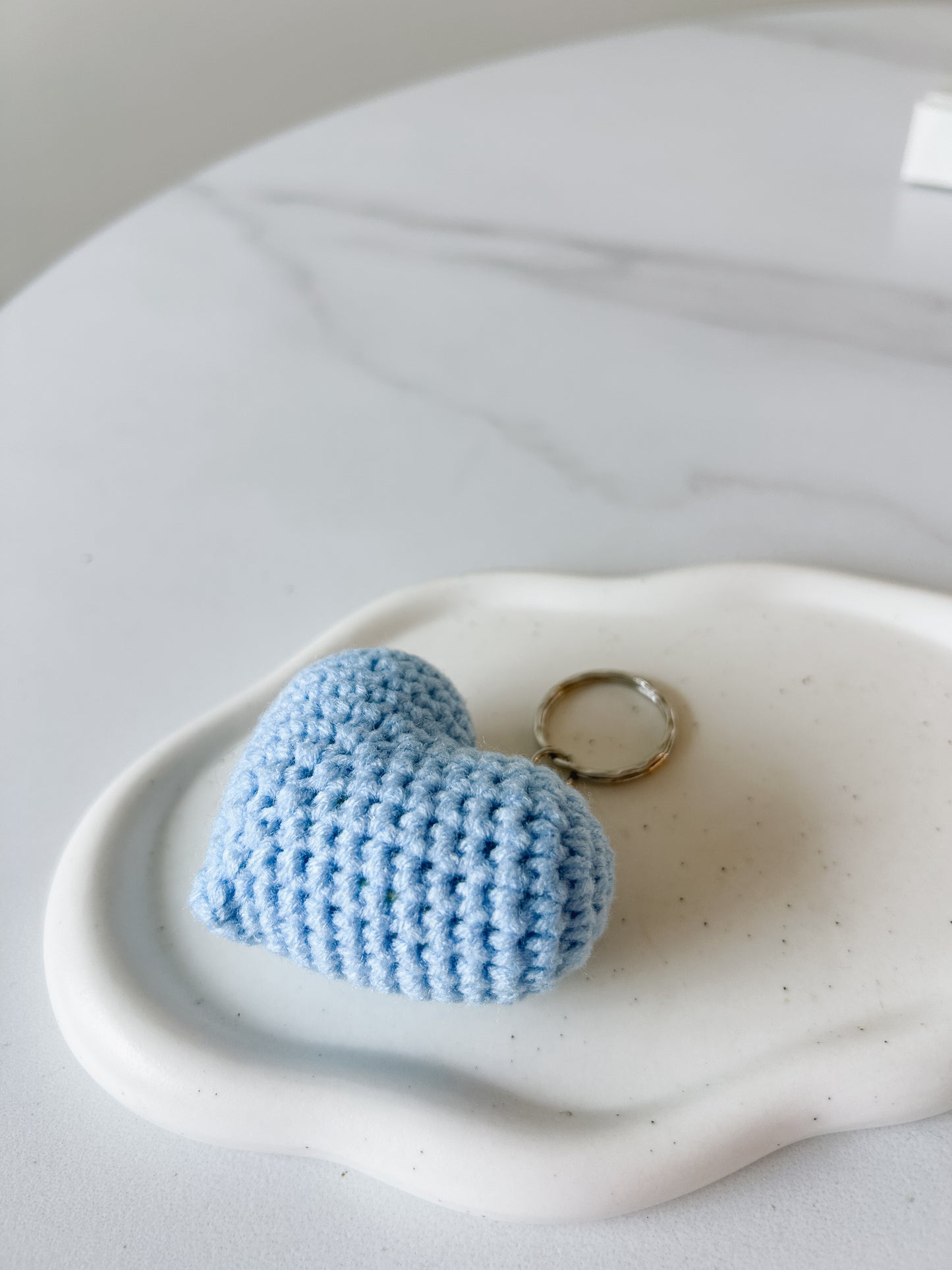 Heart Crochet Keychain