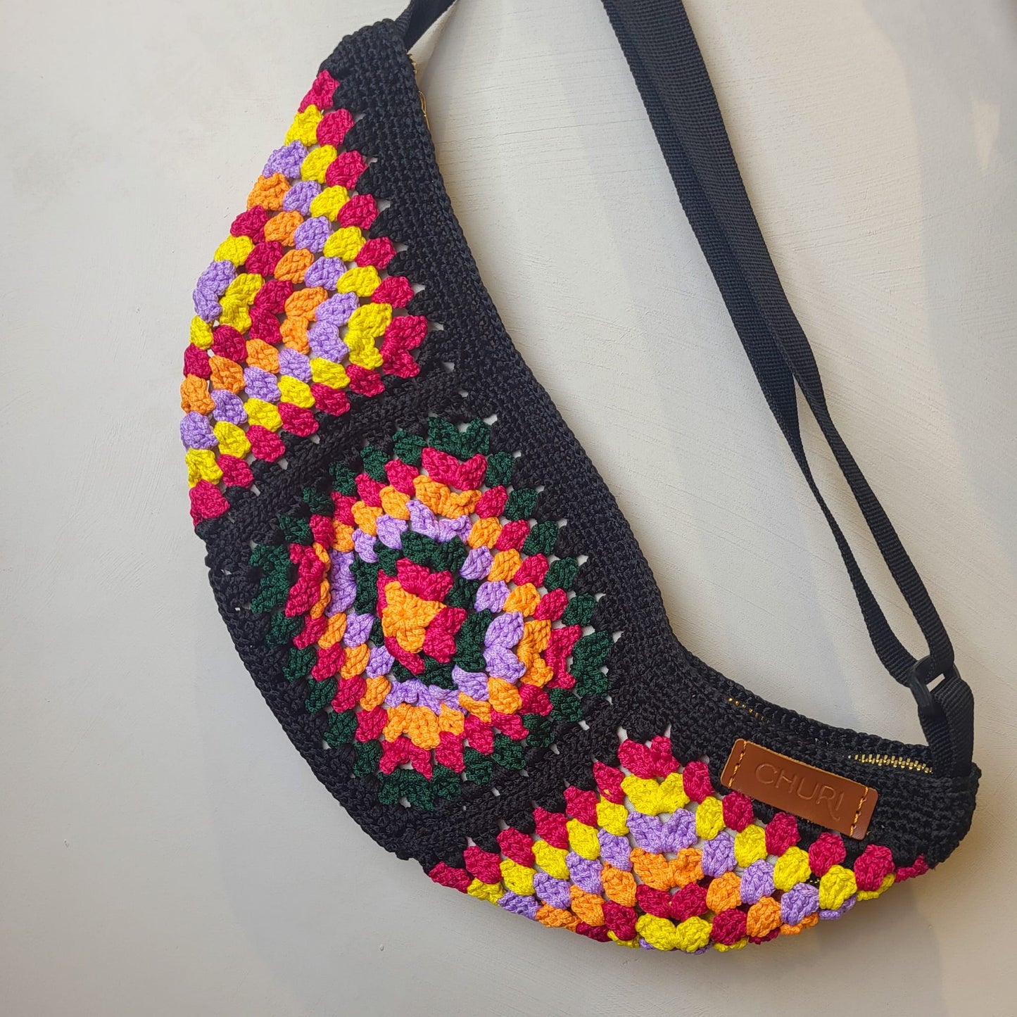 Dumpling Crossbody Crochet Bag