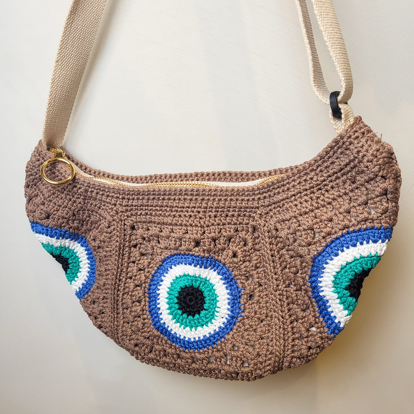Dumpling Crossbody Crochet Bag
