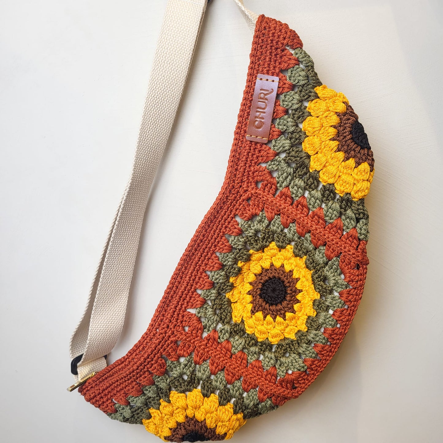 Dumpling Crossbody Crochet Bag