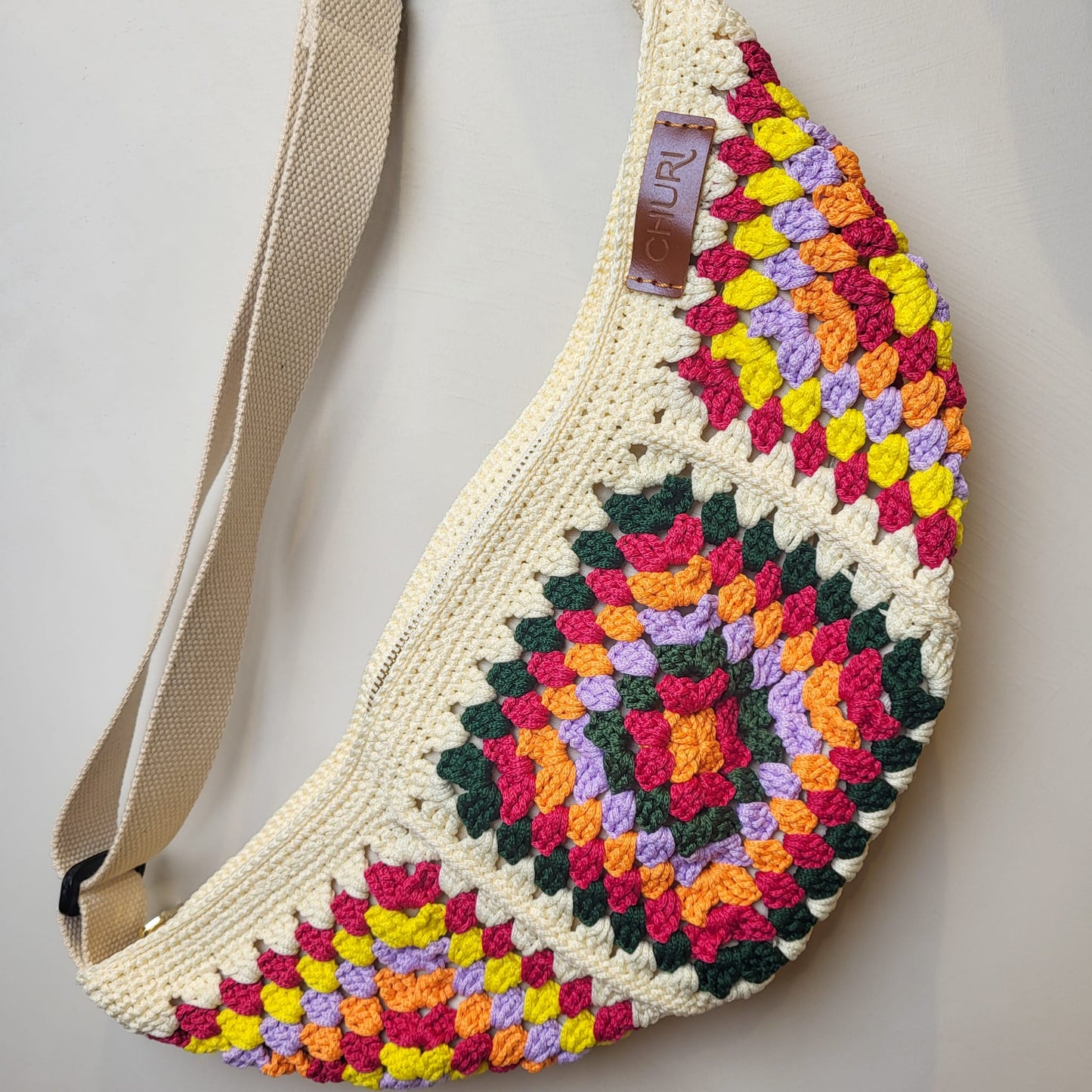 Dumpling Crossbody Crochet Bag