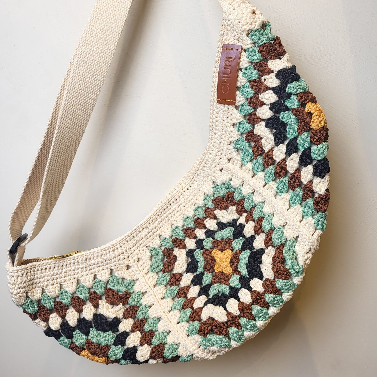 Dumpling Crossbody Crochet Bag