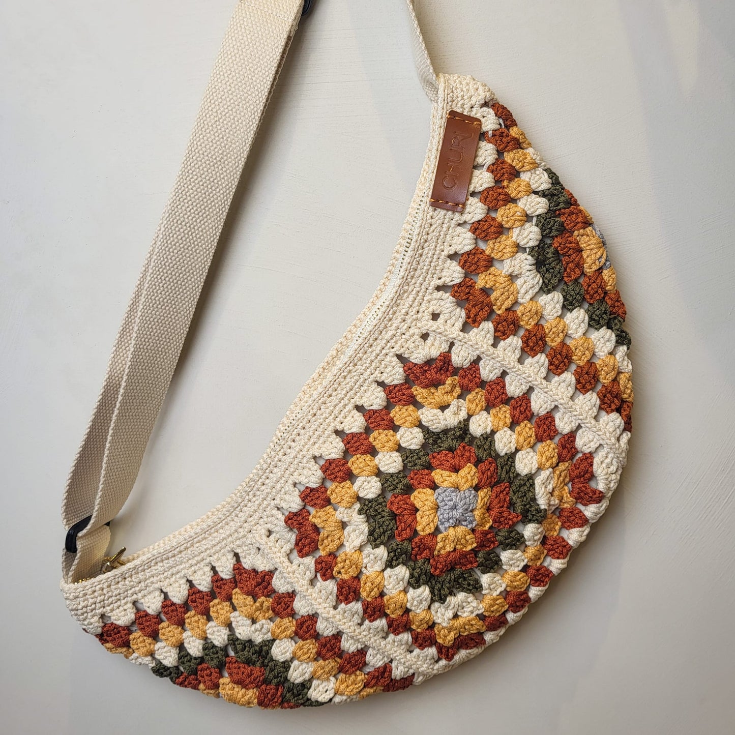 Dumpling Crossbody Crochet Bag