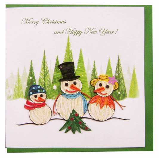 Merry Christmas and happy new year! - Quilling card