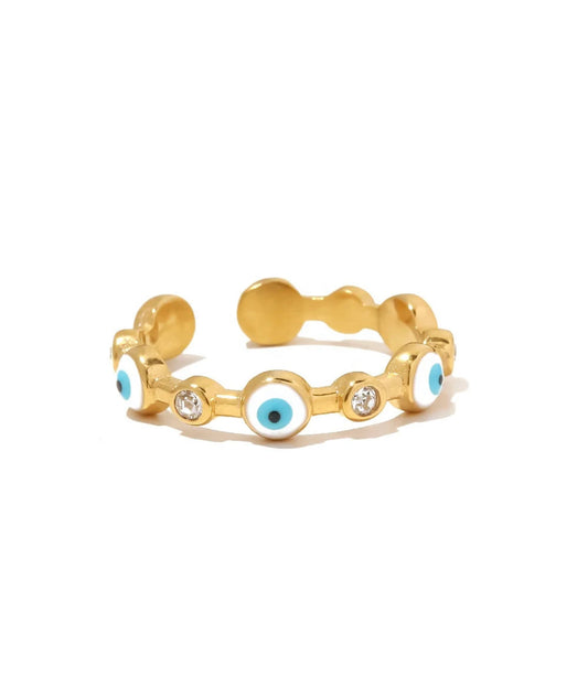 Dainty Evil Eye Ring