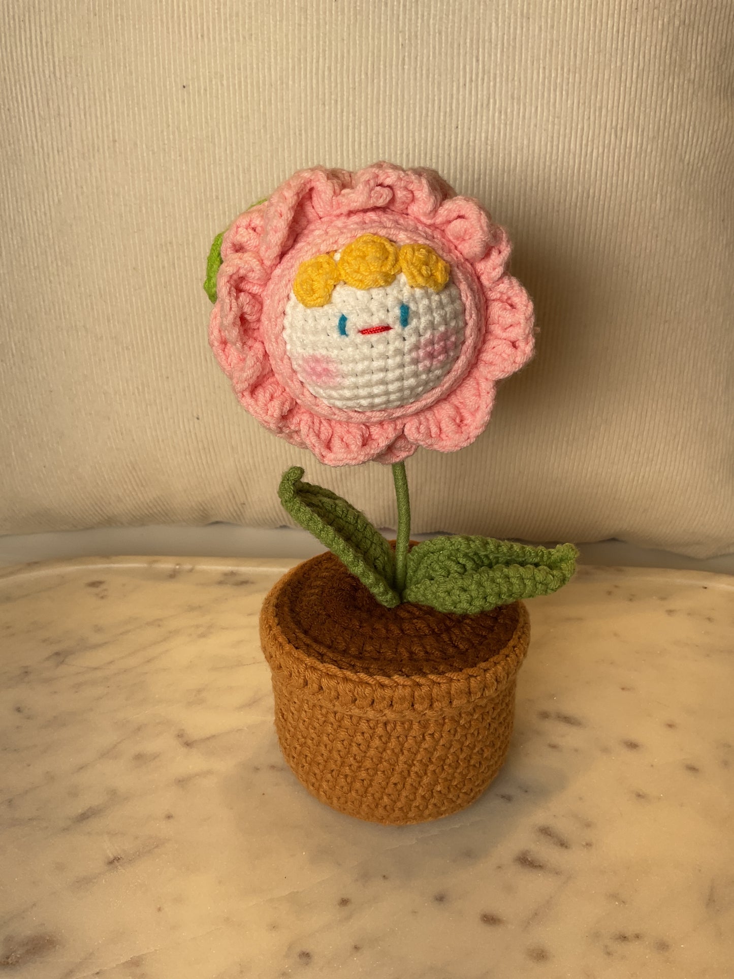 Pot Crochet Flower