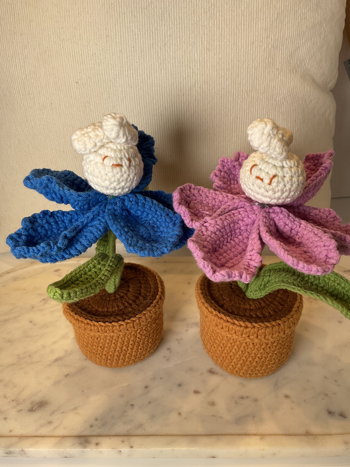 Pot Crochet Flower