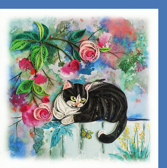 Black Cat Quilling Card