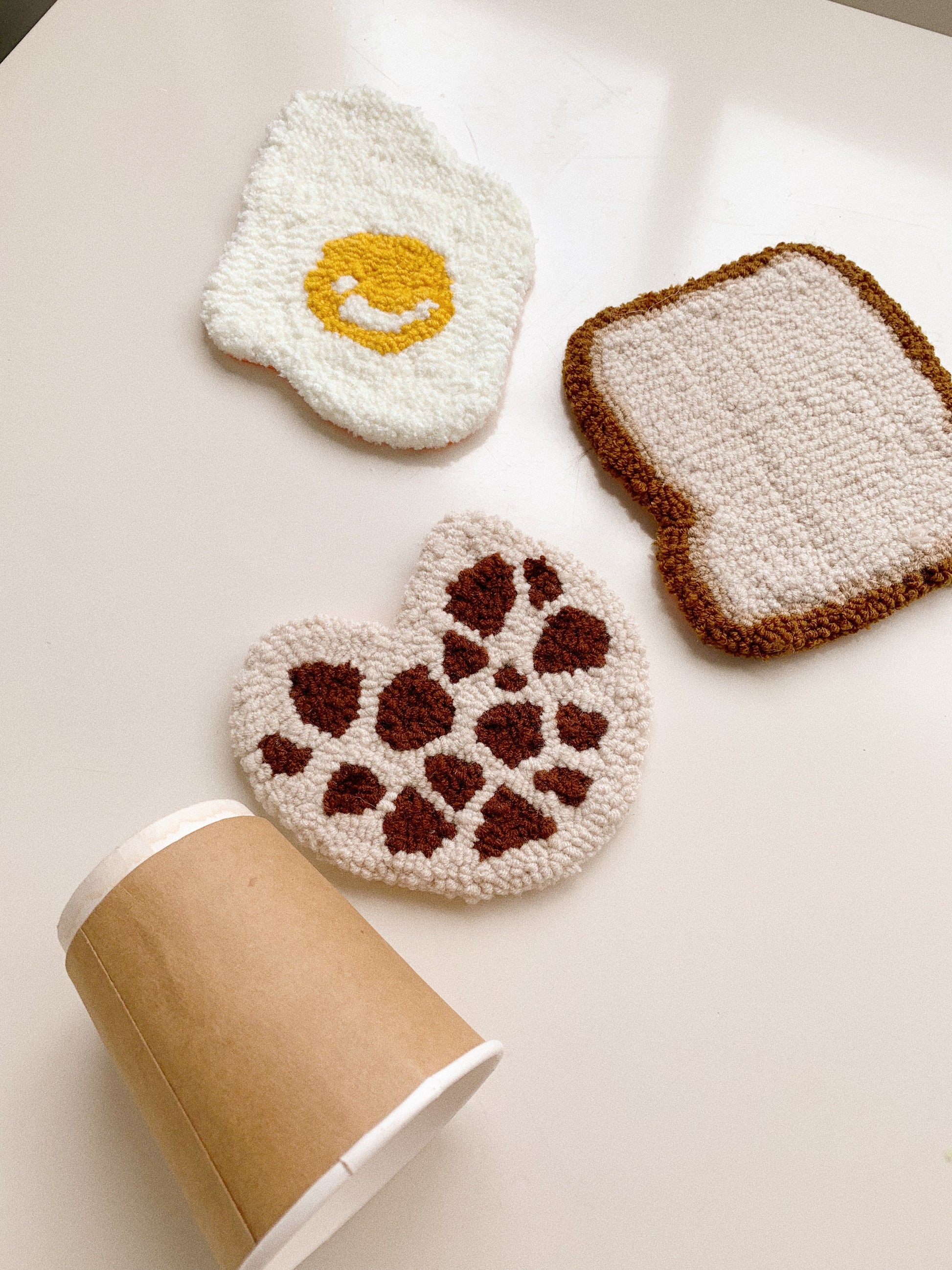 Punch Needle Coasters