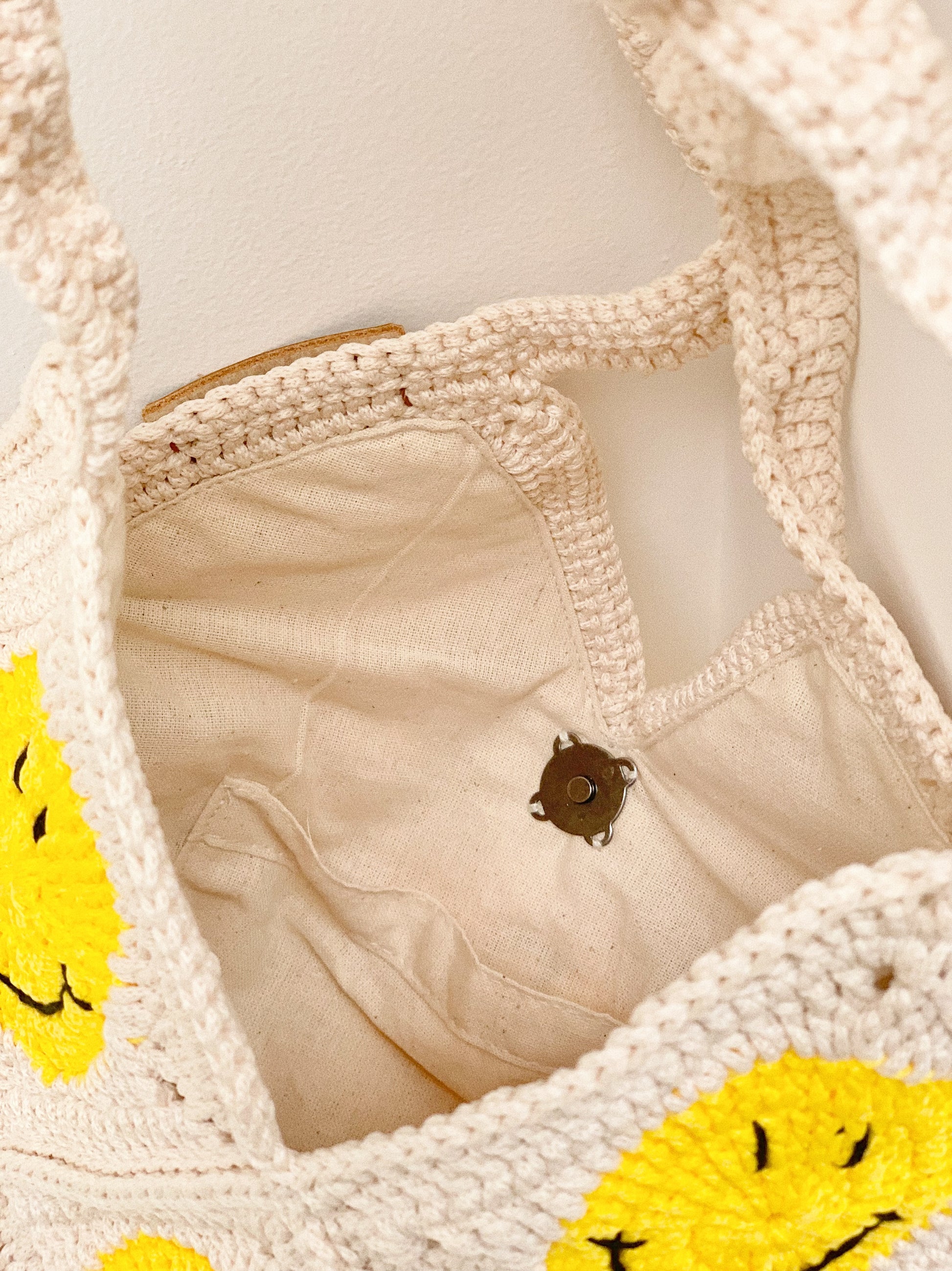 Smiley Face Crochet Bag
