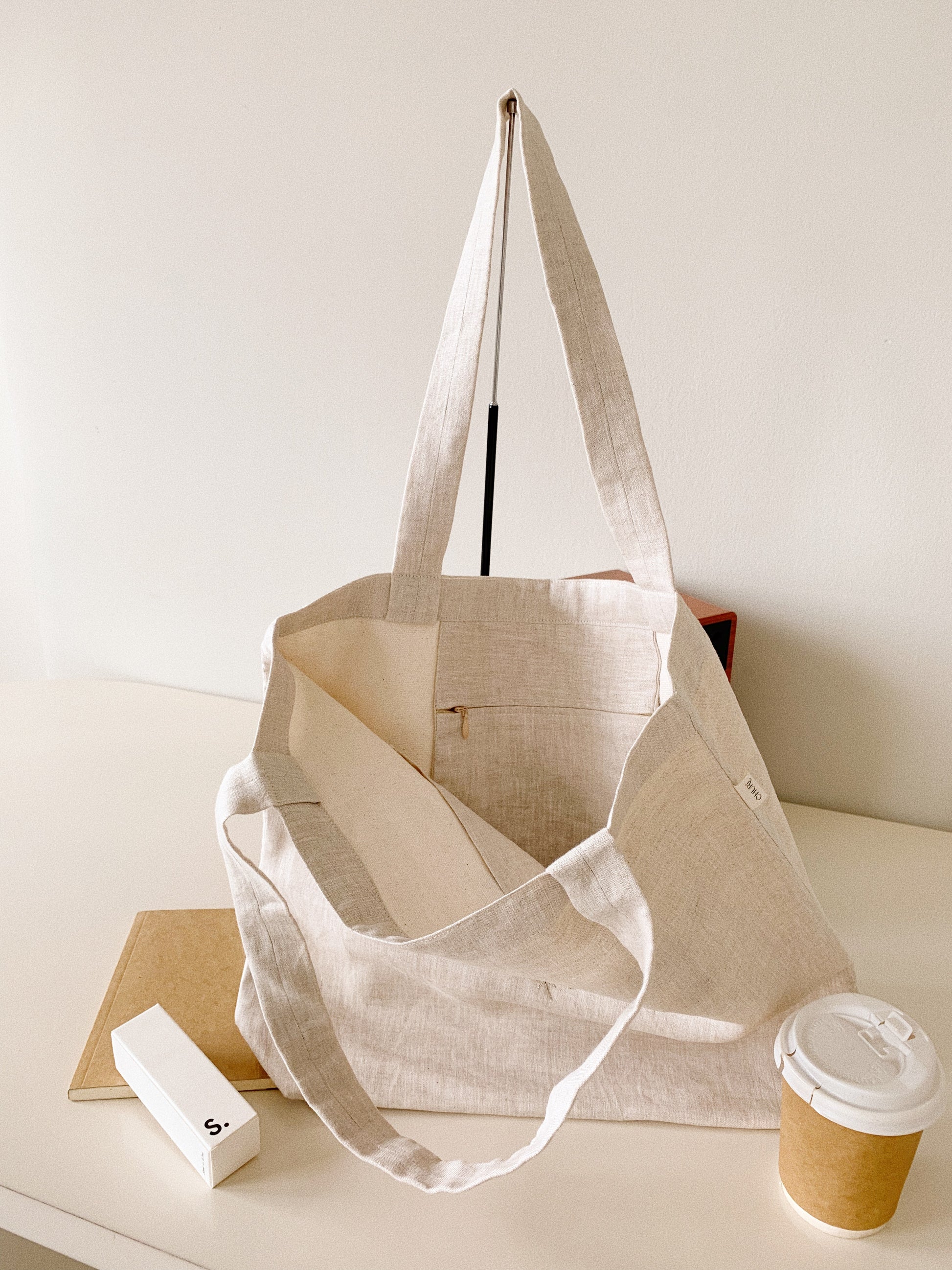 Lavender Haze- Linen Canvas Tote Bag
