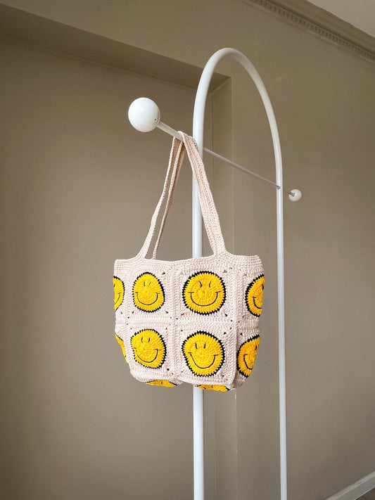 Smiley Face Crochet Bag