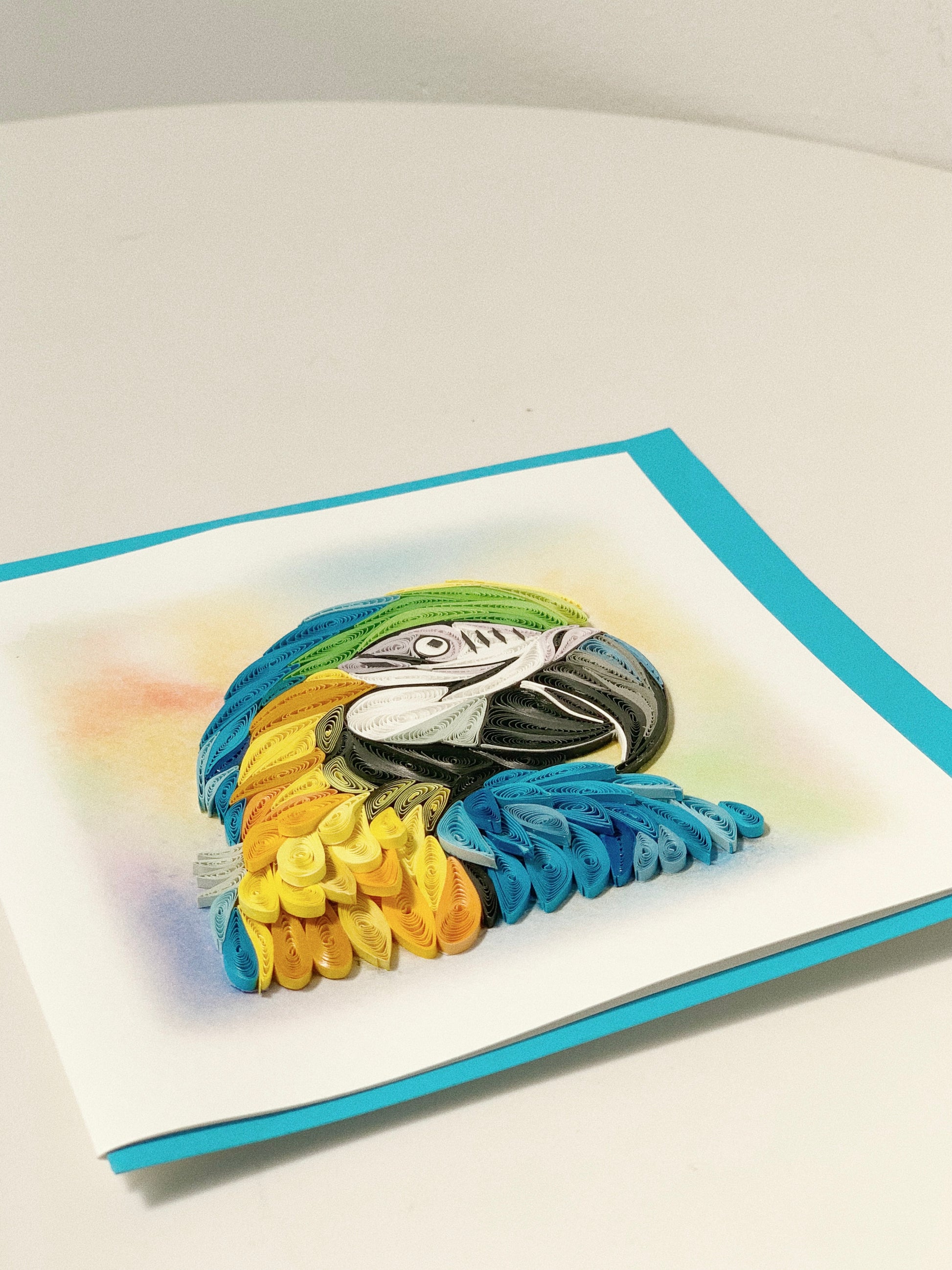 Parrot Quilling Card