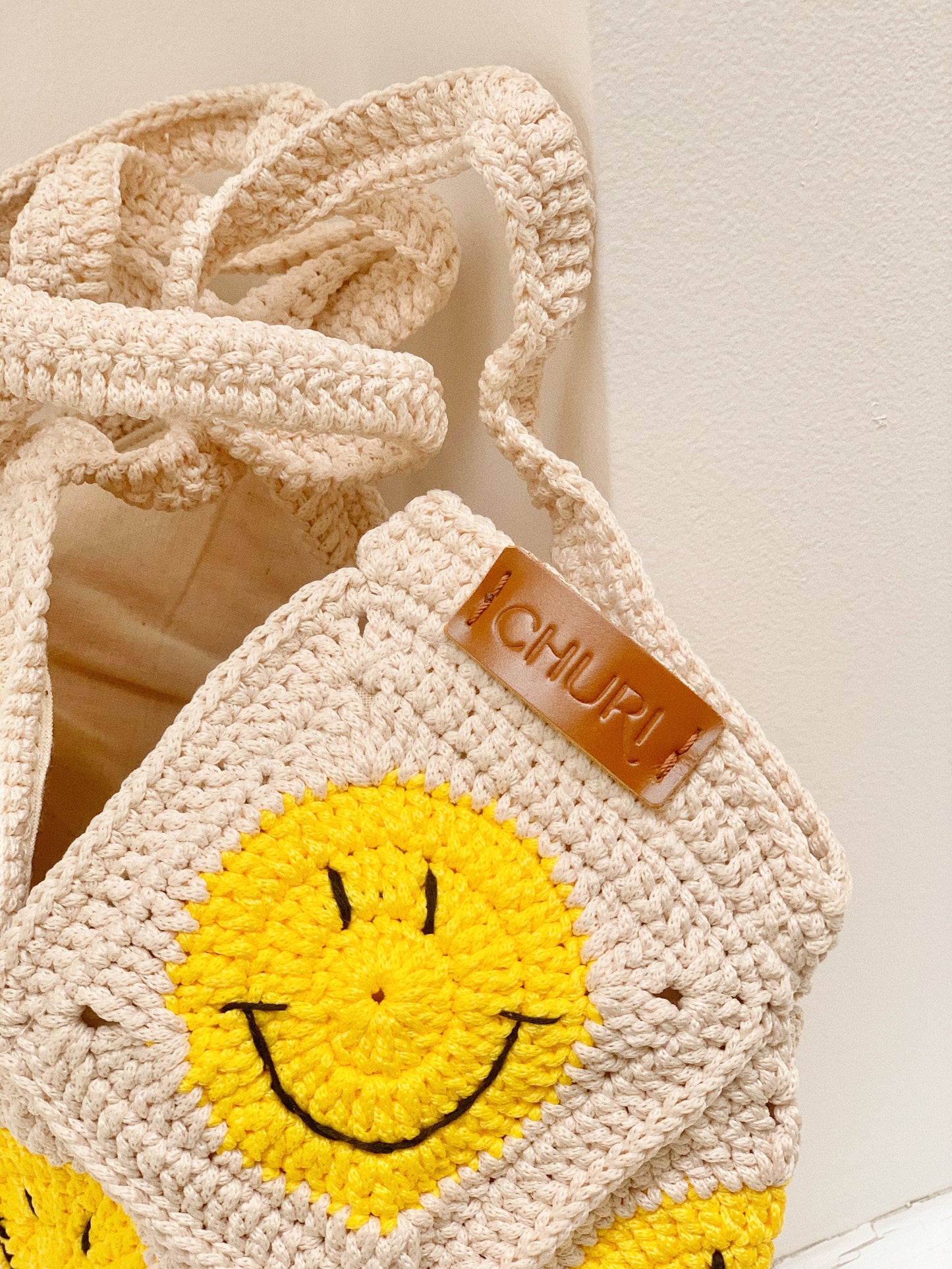 Smiley Face Crochet Bag