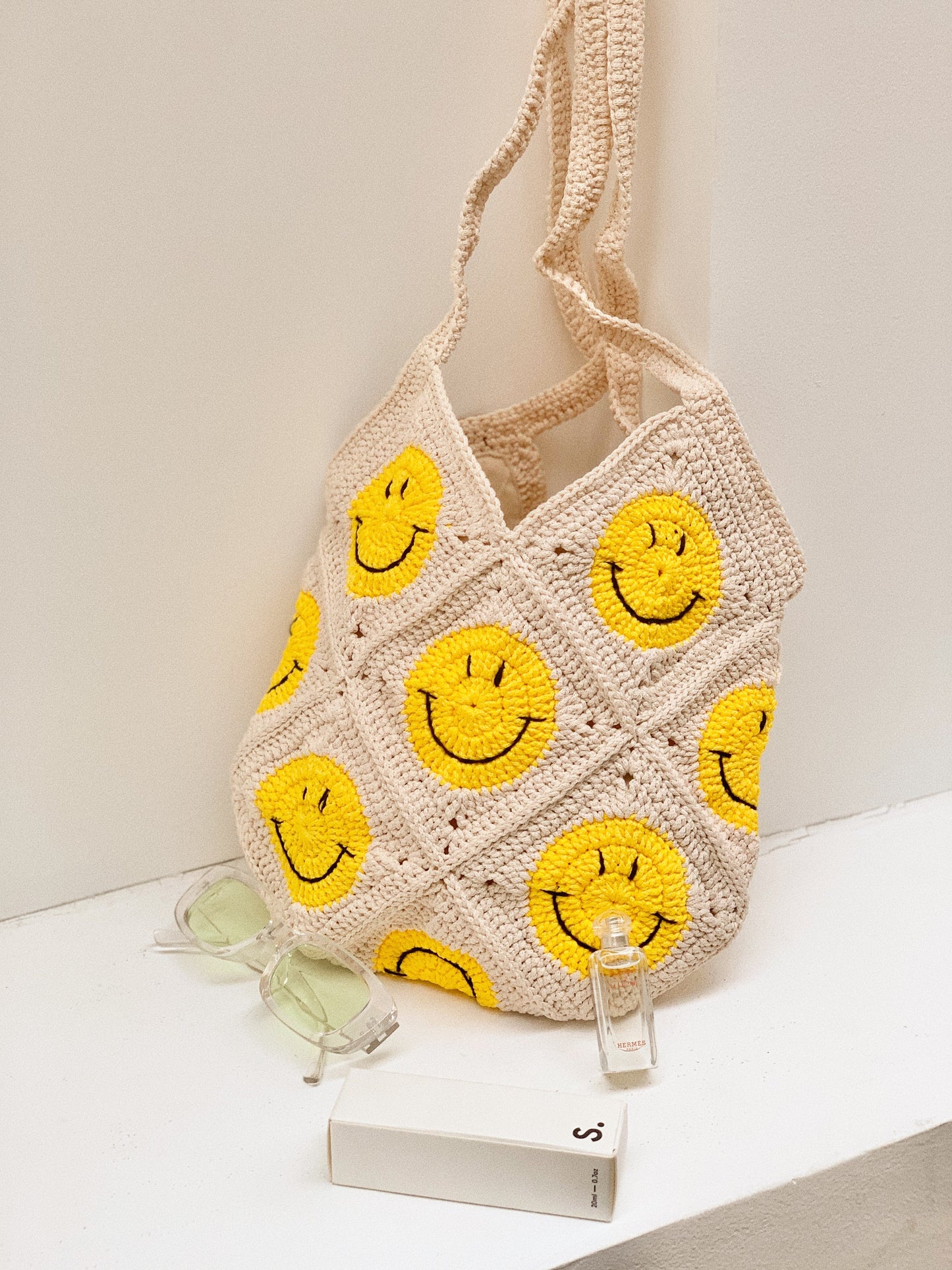 Smiley Face Crochet Bag