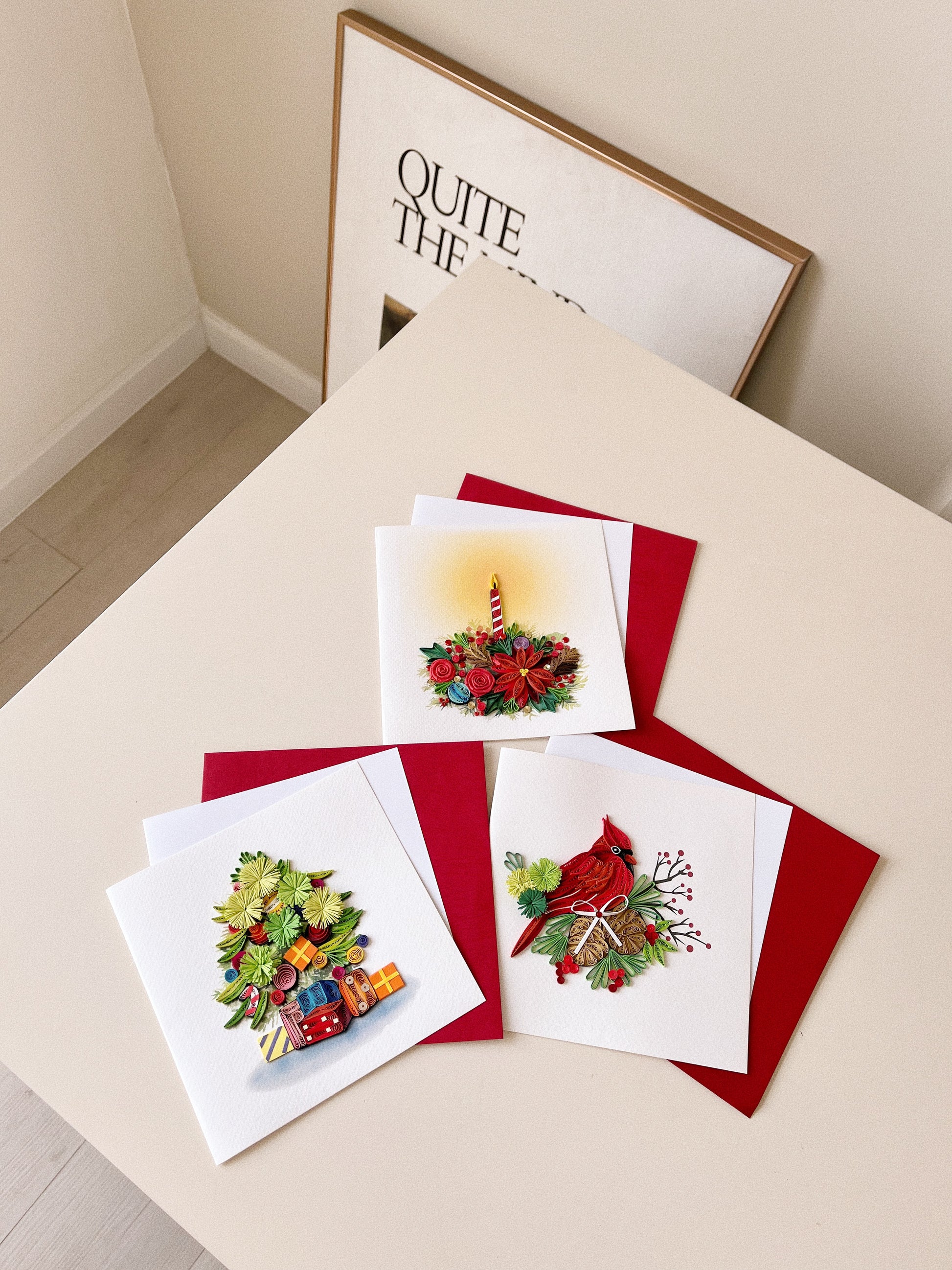 Christmas Tree Quilling Card