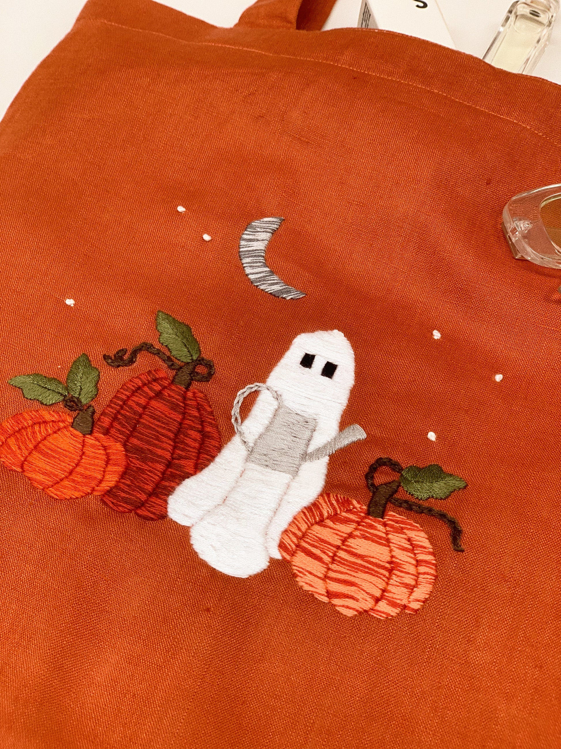 Boo Chillin- Linen canvas Tote Bag