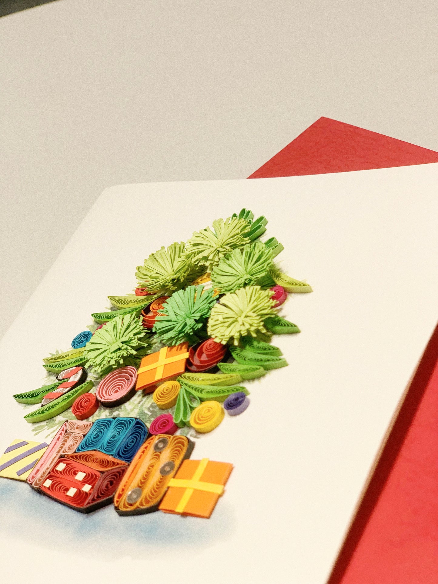 Christmas Tree Quilling Card