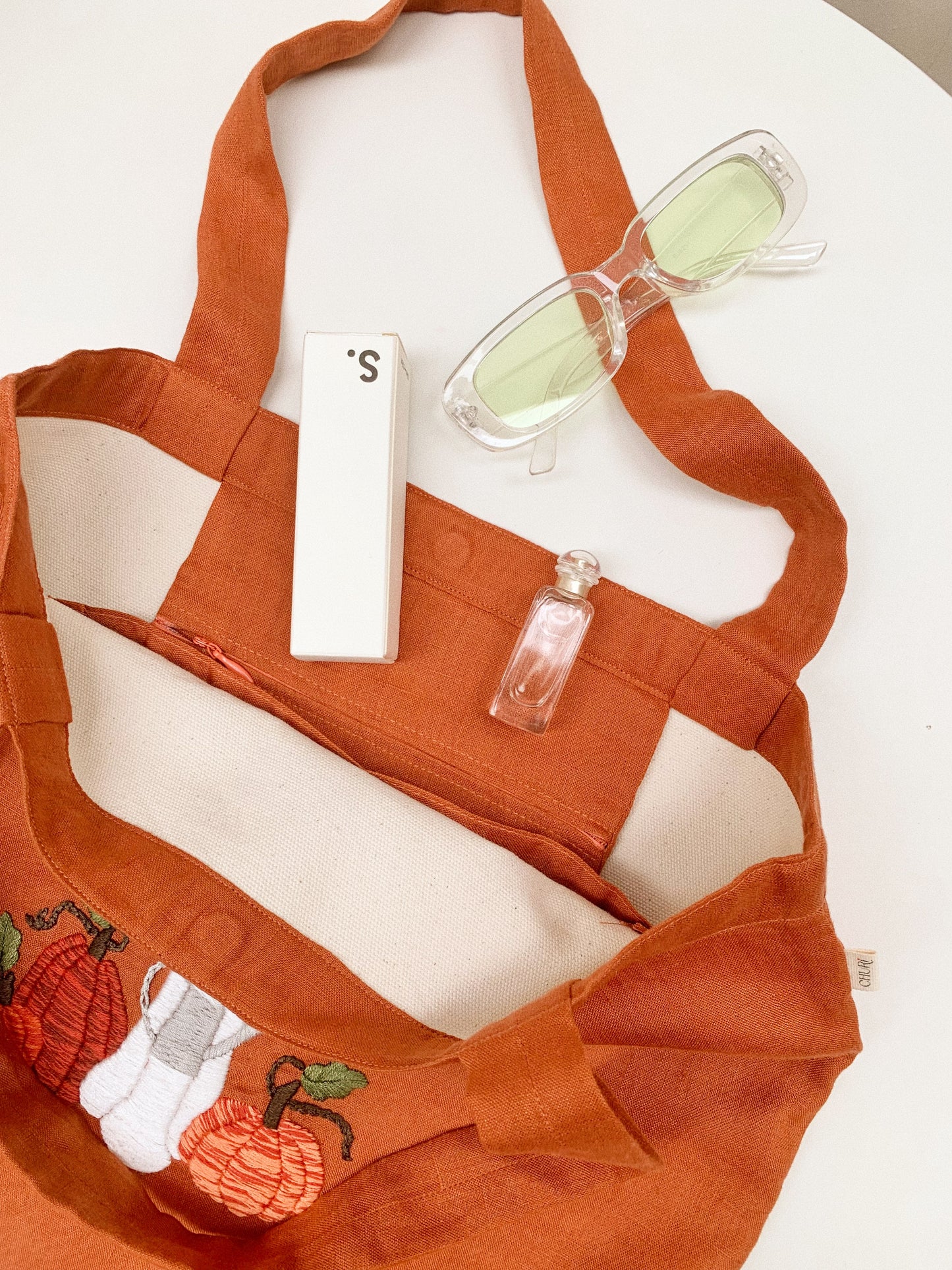 Boo Chillin- Linen canvas Tote Bag