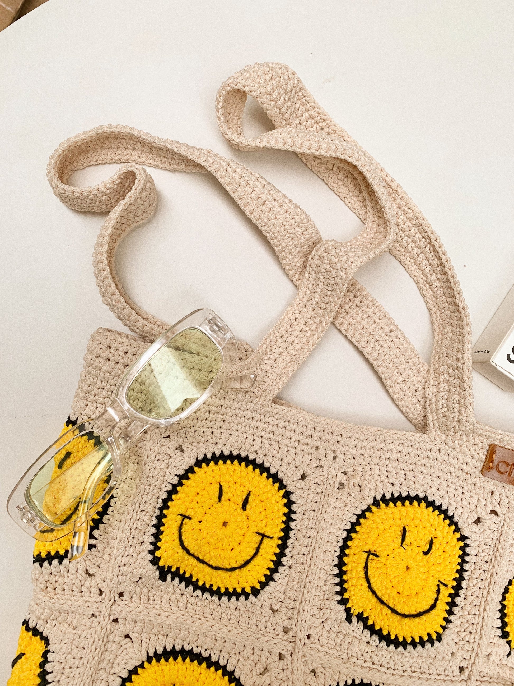 Smiley Face Crochet Bag