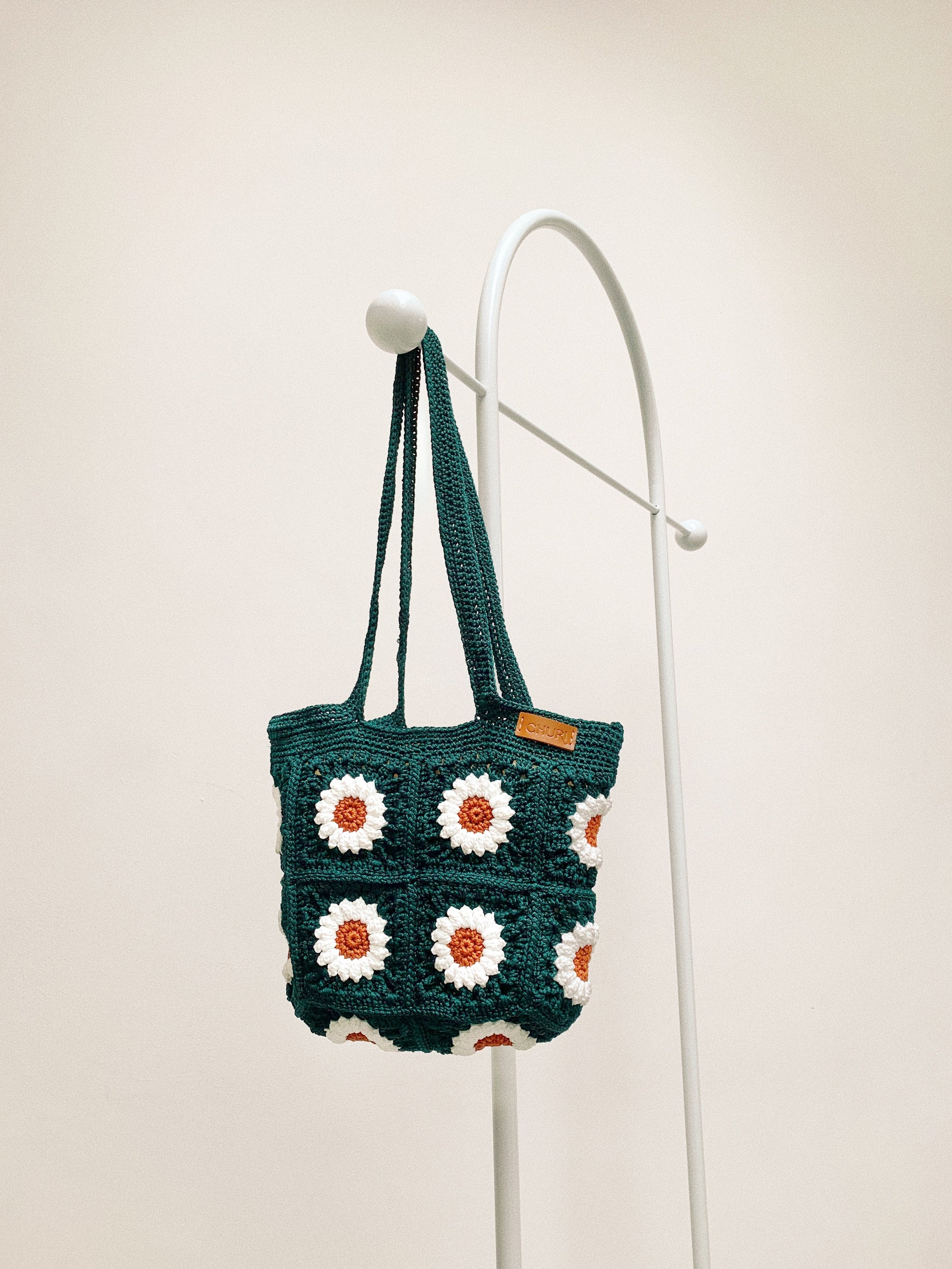 Daisy Flower Crochet Bag