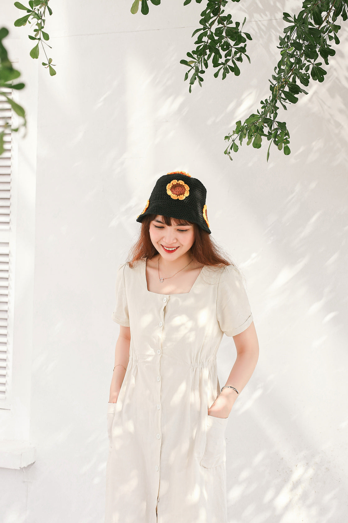 Sunflower Crochet Hat