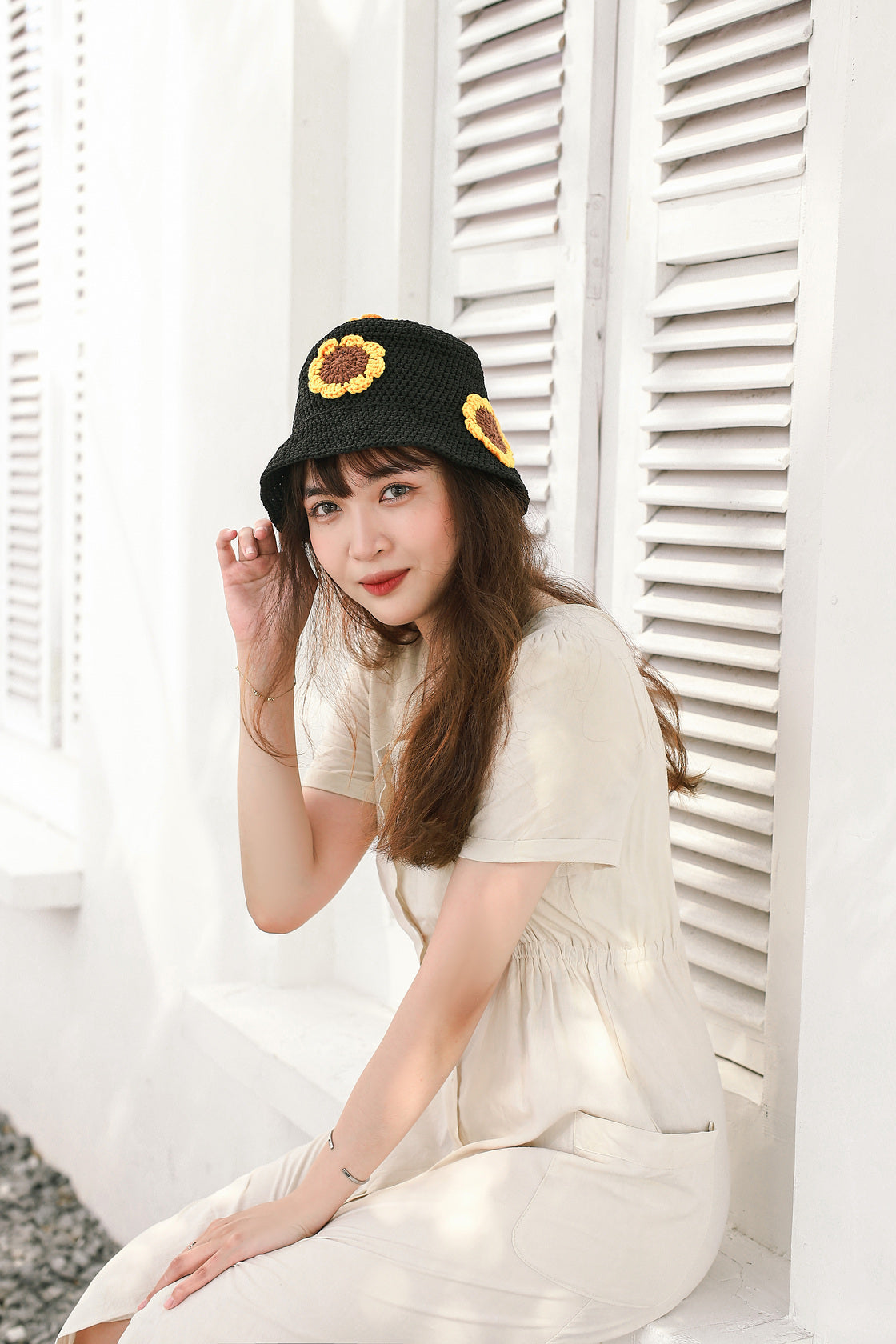 Sunflower Crochet Hat
