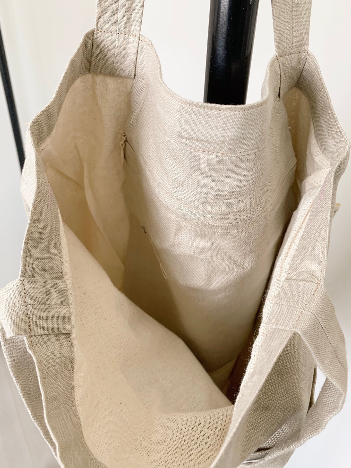Therisa- Linen canvas Tote Bag