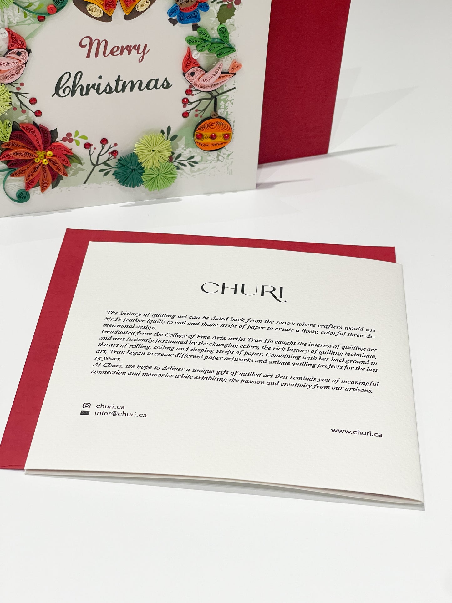 Christmas Ornament Quilling Card