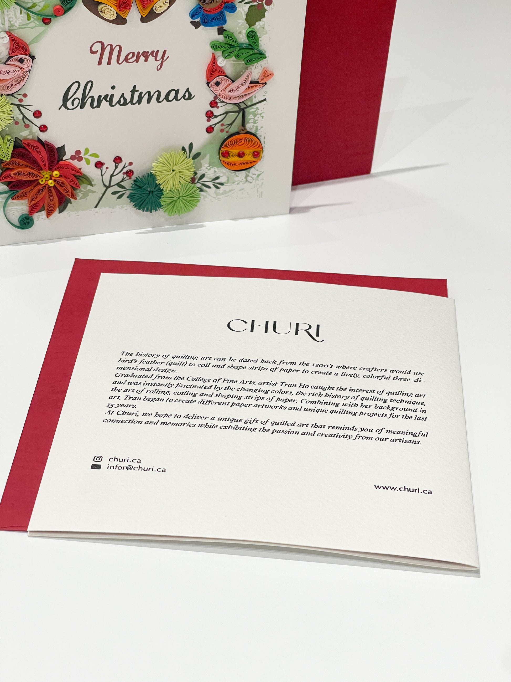 Christmas Ornament Quilling Card