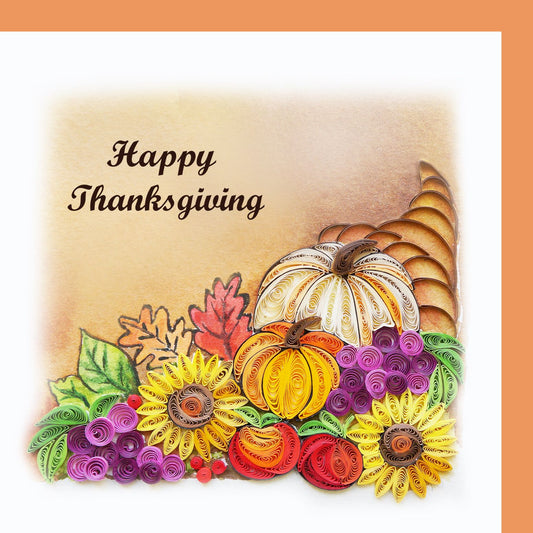 Happy thanks giving - Quilling Card