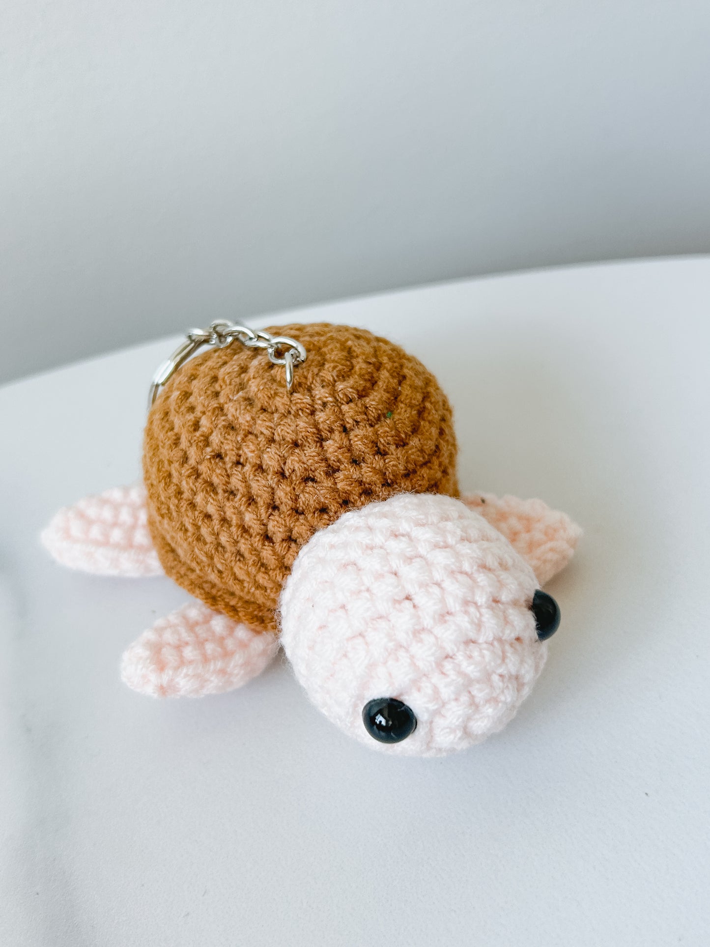 Sea Turtle Crochet Keychain