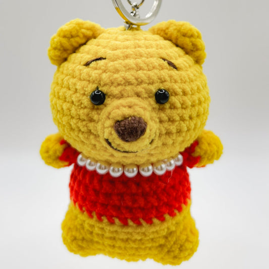 Winnie the Pooh crochet keychain