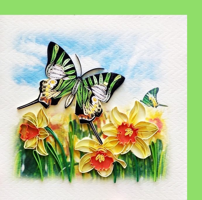 Butterfly- Quilling card