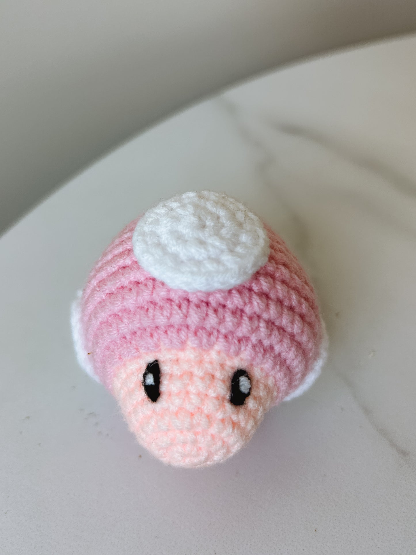 Mario- Mushroom Crochet Keychain