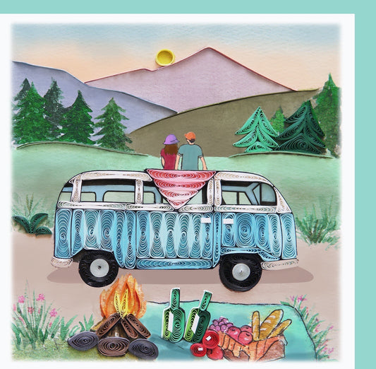 Adventure with you - Quilling card