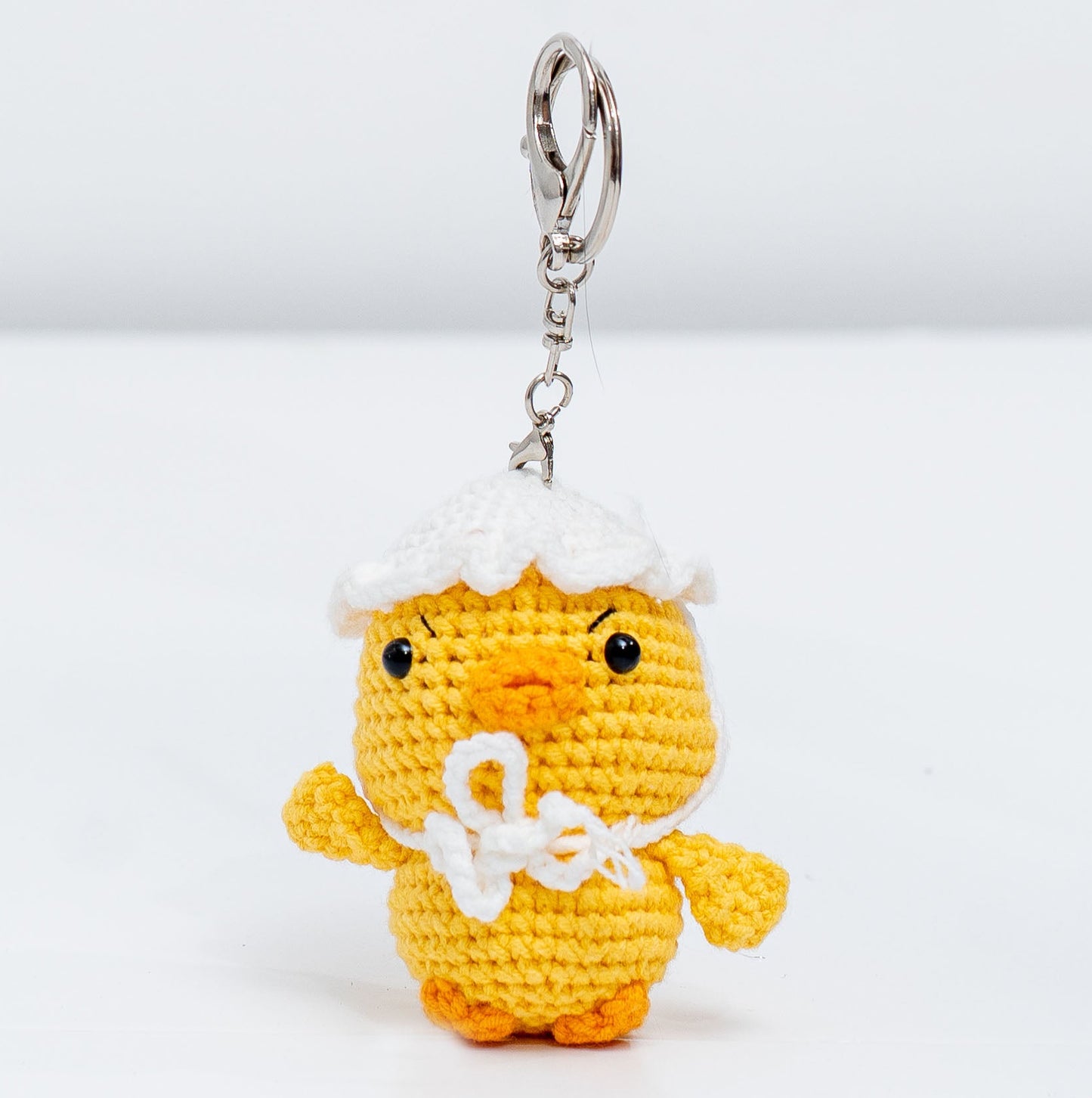 Duck Norris Crochet Keychain