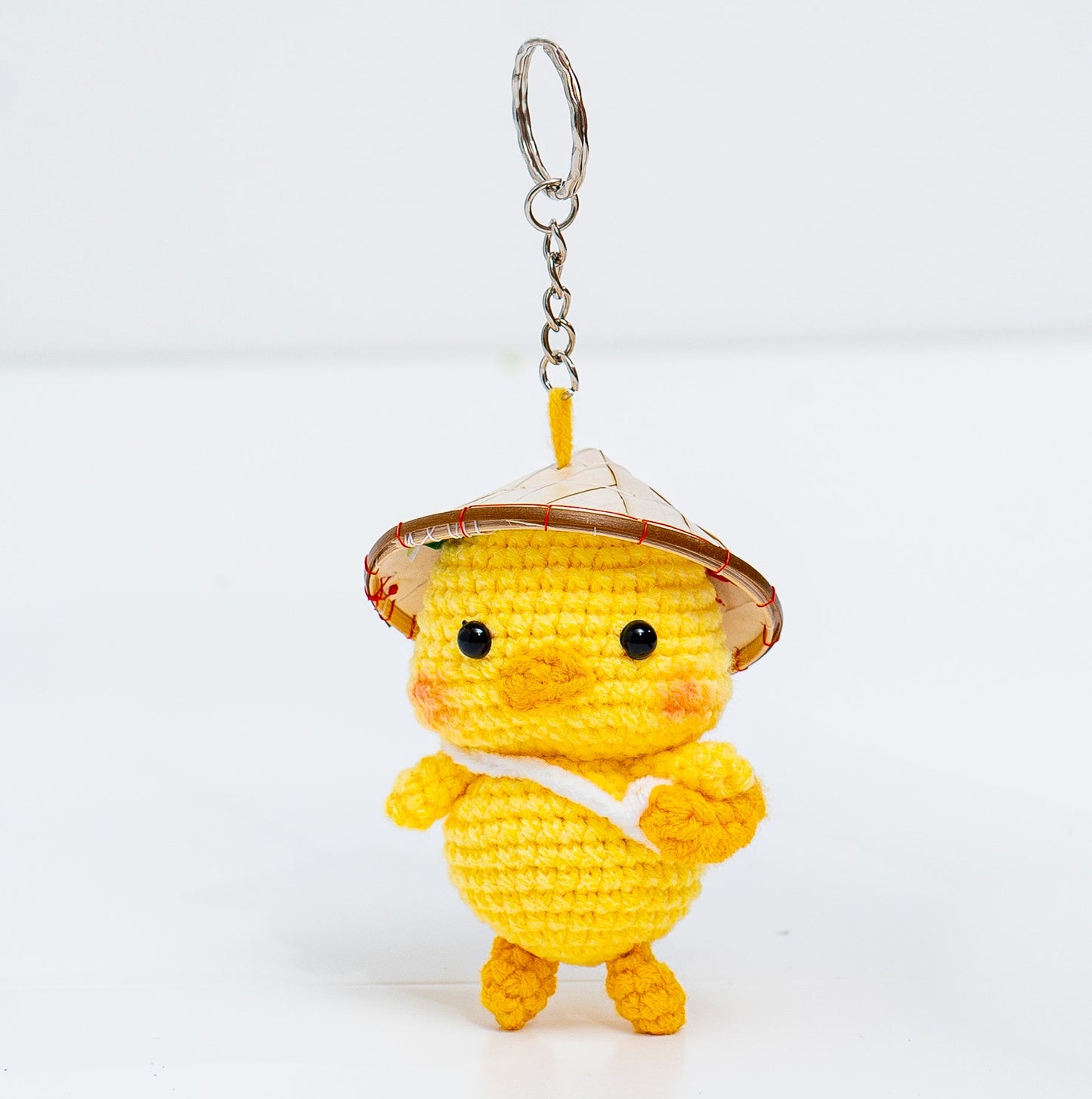 Vietnamese duck crochet keychain