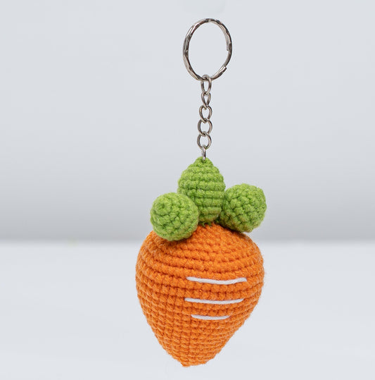 Carrot Crochet Keychain