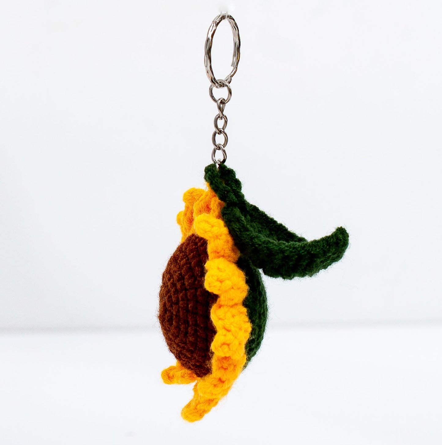Sunflower Crochet Keychain