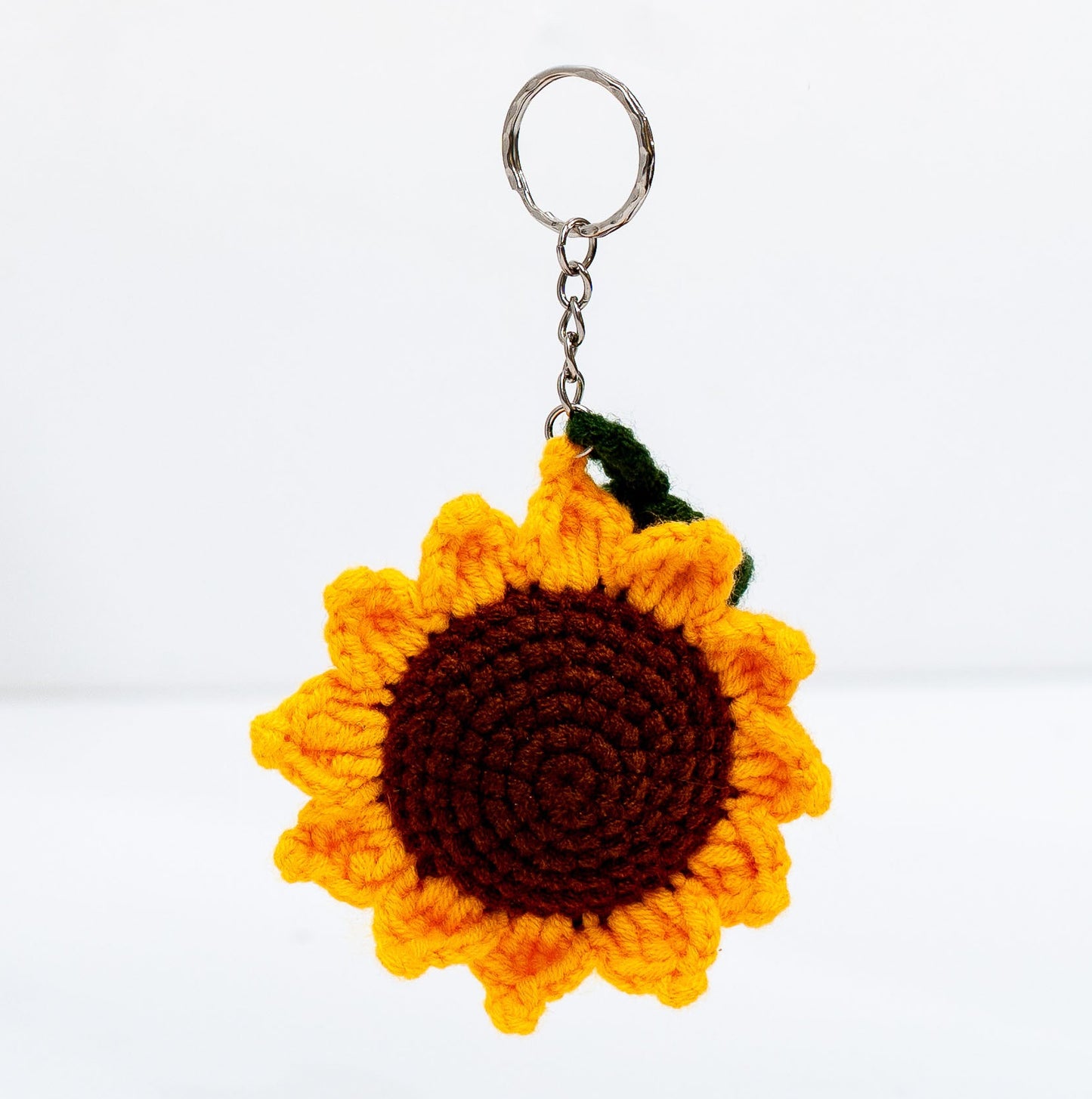 Sunflower Crochet Keychain