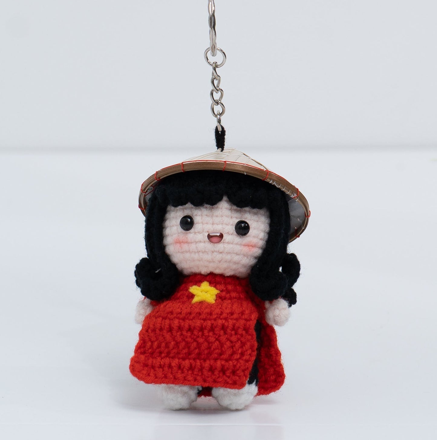 Vietnamese Doll Crochet Keychain