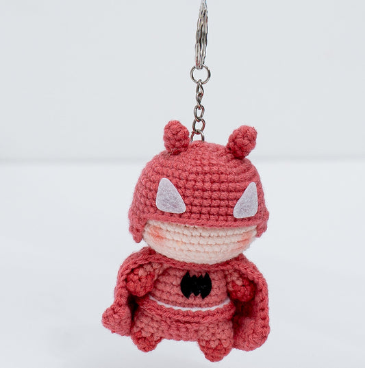 Batman crochet keychain