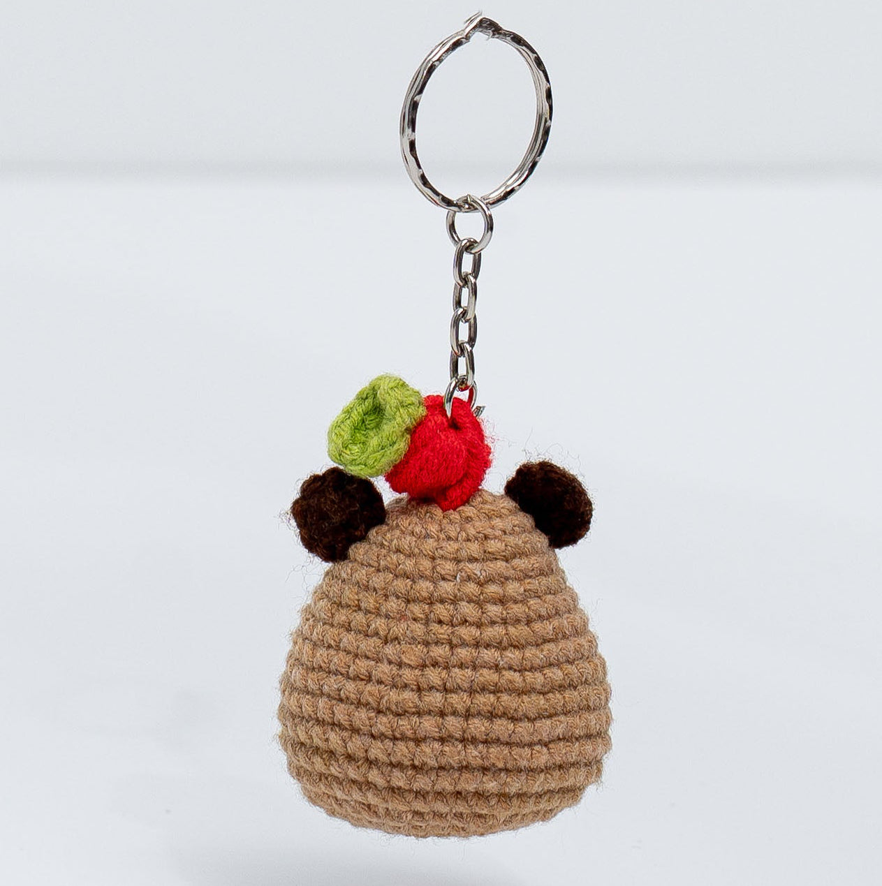 Capybara with Fruit crochet keychain