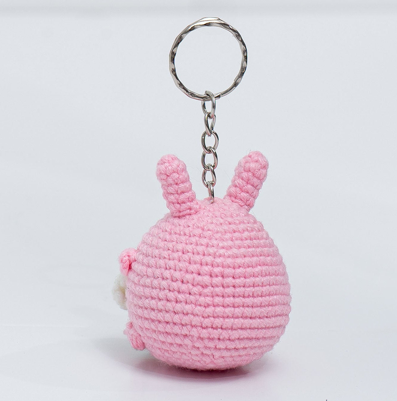 Bouquet pink Bunny Crochet Keychain