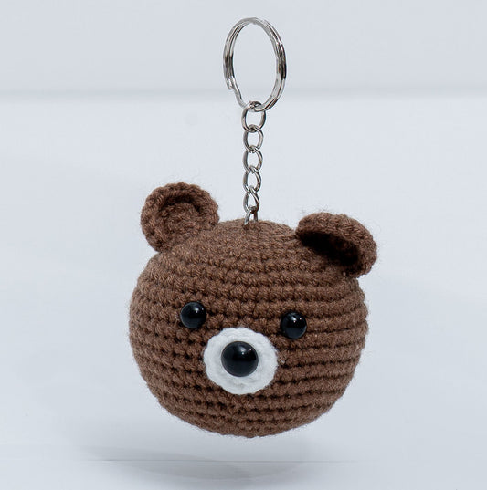 Baby Bear Crochet Keychain