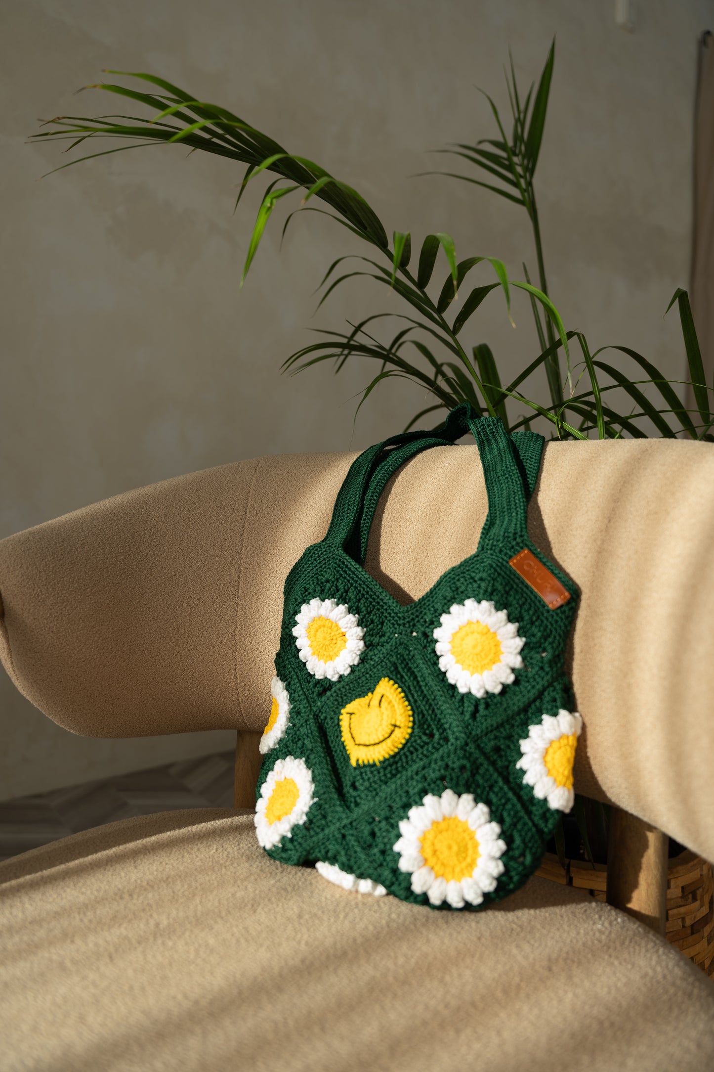 Smiley Face Crochet Bag