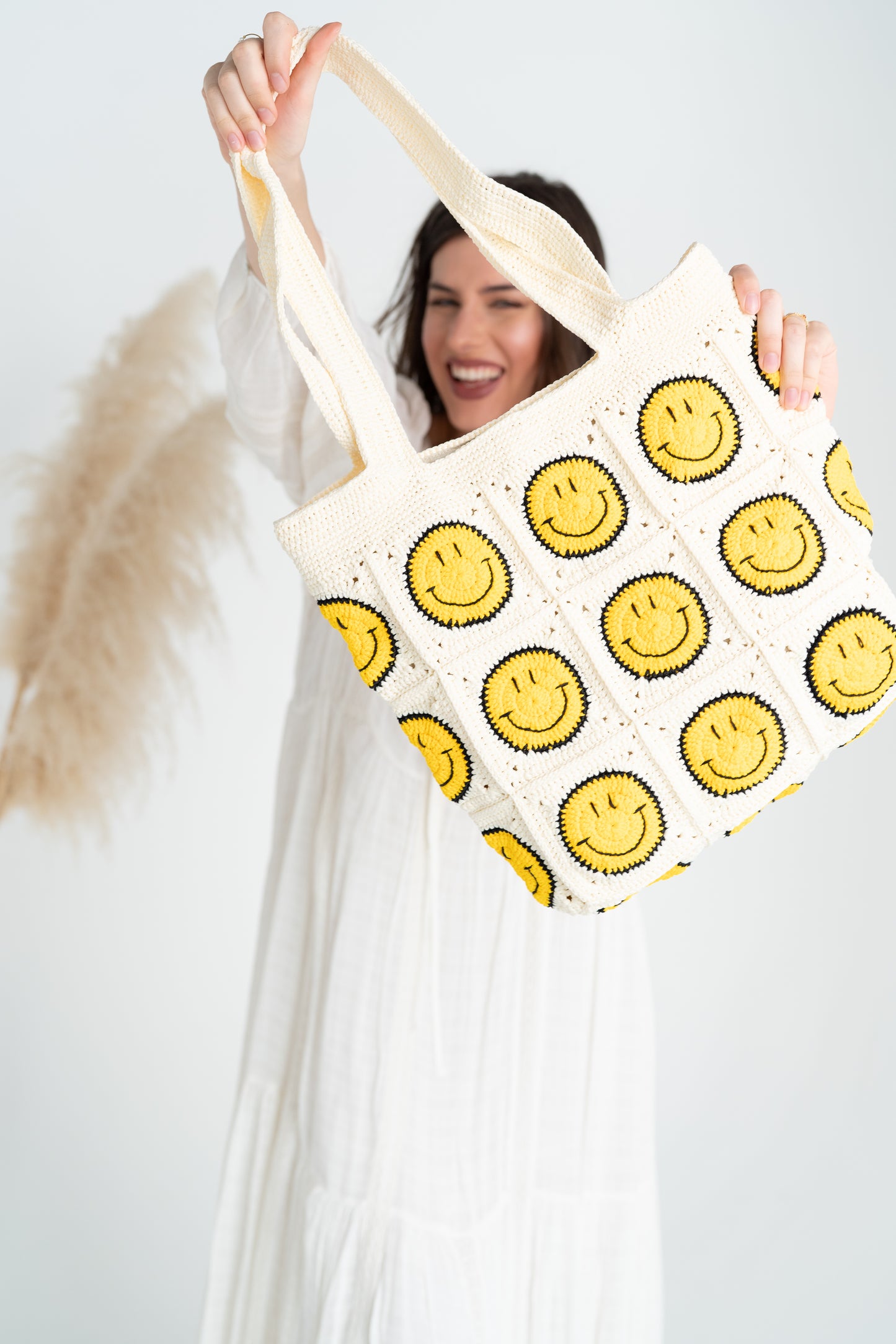 Smiley Face Crochet Bag