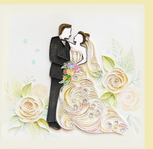 Wedding- Quilling card