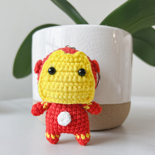 Iron Man Crochet Keychain